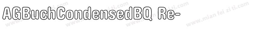 AGBuchCondensedBQ Re字体转换